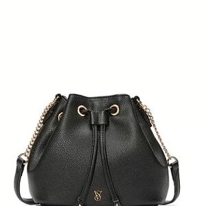 Elegant Black Drawstring Bag